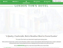 Tablet Screenshot of londontownhotel.co.uk